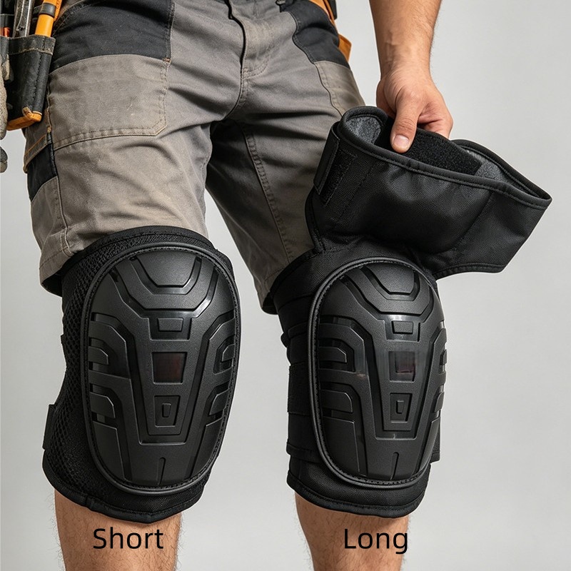 Knee Guard Hard - 厚みのある耐摩耗性ハードシェル膝パッド、建設作業員、園芸、サイクリング、メカニック向けの衝撃吸収膝プロテクター