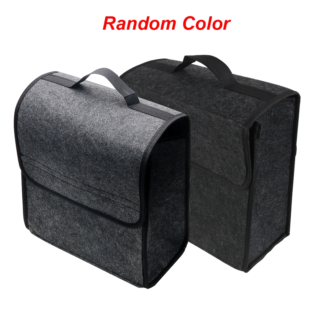 Tail Bag Rack - KKJOY フェルト車のトランクオーガナイザー折りたたみ収納袋自動車後部座席バックオフロード 4x4 取付ポーチ耐久性のあるアクセサリー