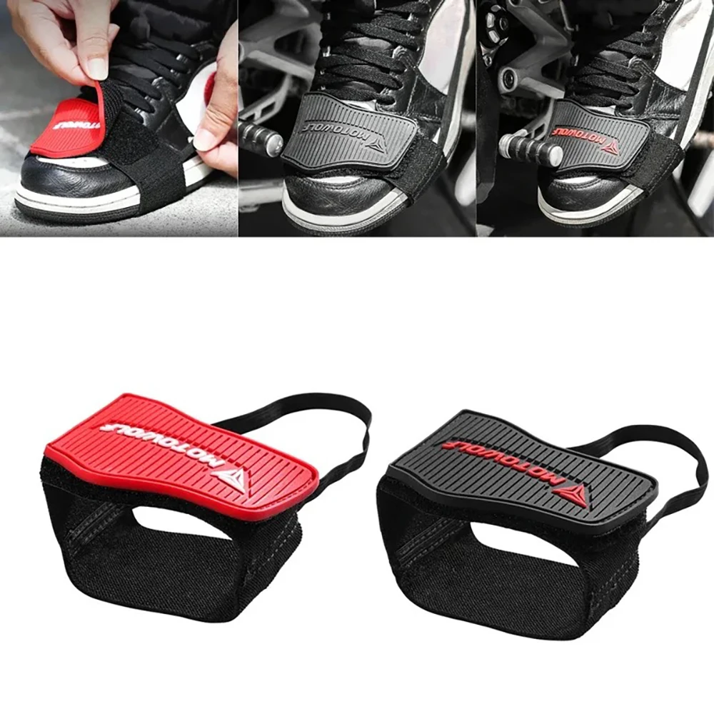 Motorcycle Gear Slipping - 調節可能なオートバイシフトパッドバイク滑り止めギアシューズ保護カバーモトブーツシフタープロテクターアクセサリー