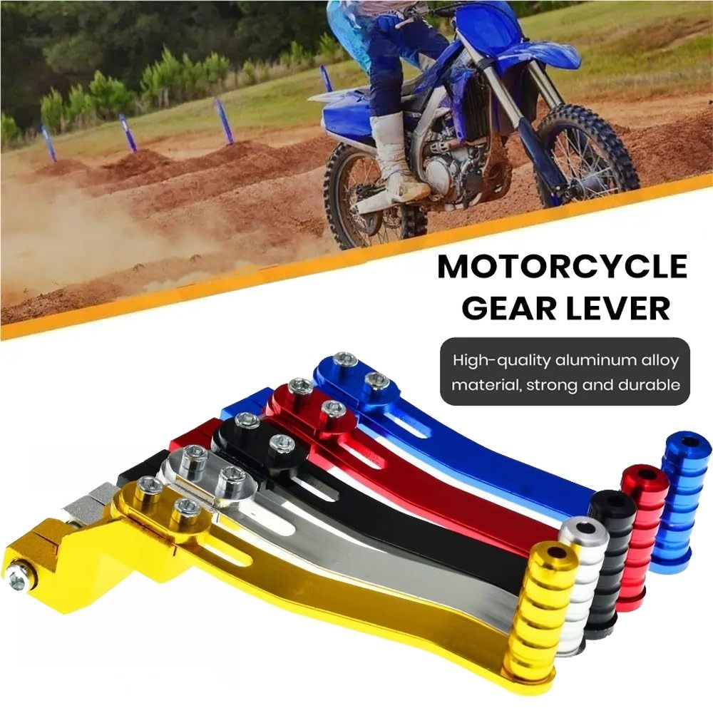 Motorcycle Gear Lever Extender - ユニバーサル CNC アルミ製オートバイギアシフトレバー調整可能なシングルシフターペダルダートバイクモトクロス改造アクセサリー