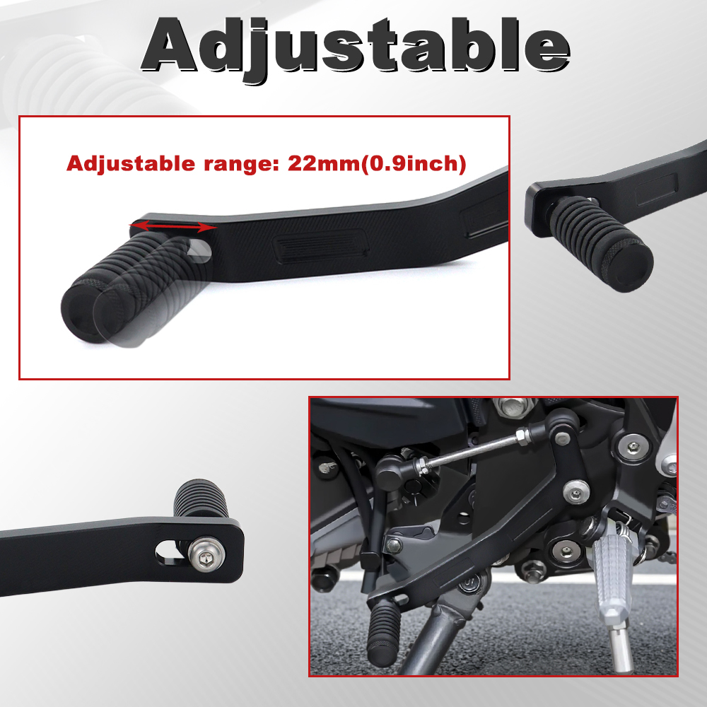 オートバイギアレバー調整可能ブレーキペダルシフトレバー Ni - Motorcycle Gear Lever Extender のレビューと価格