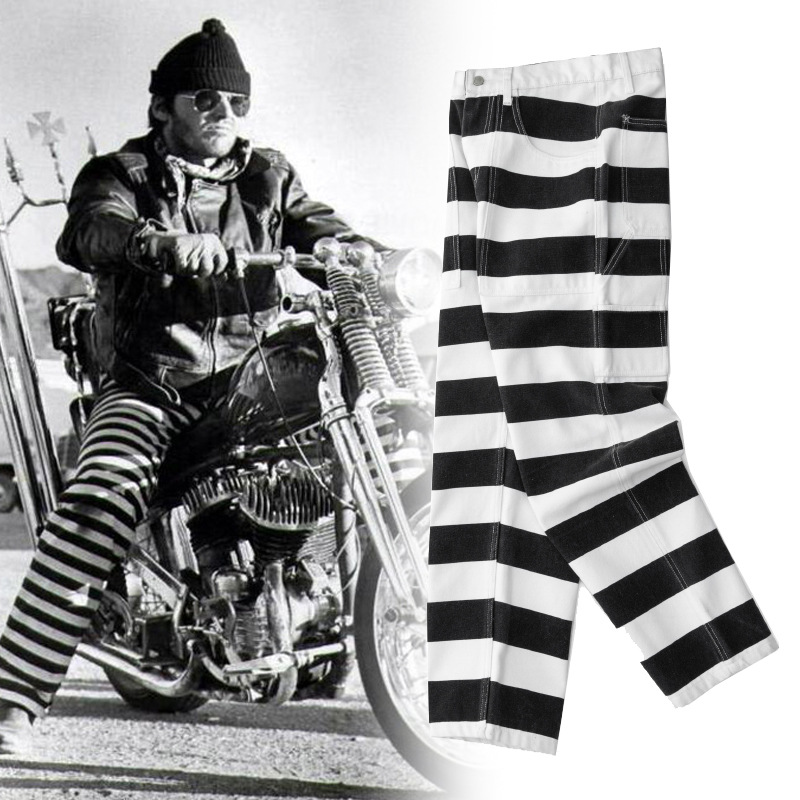 16オンス 100% コットン ヘビーウェイト ストライプ  - Motorcycle Gear Jeans のレビューと価格