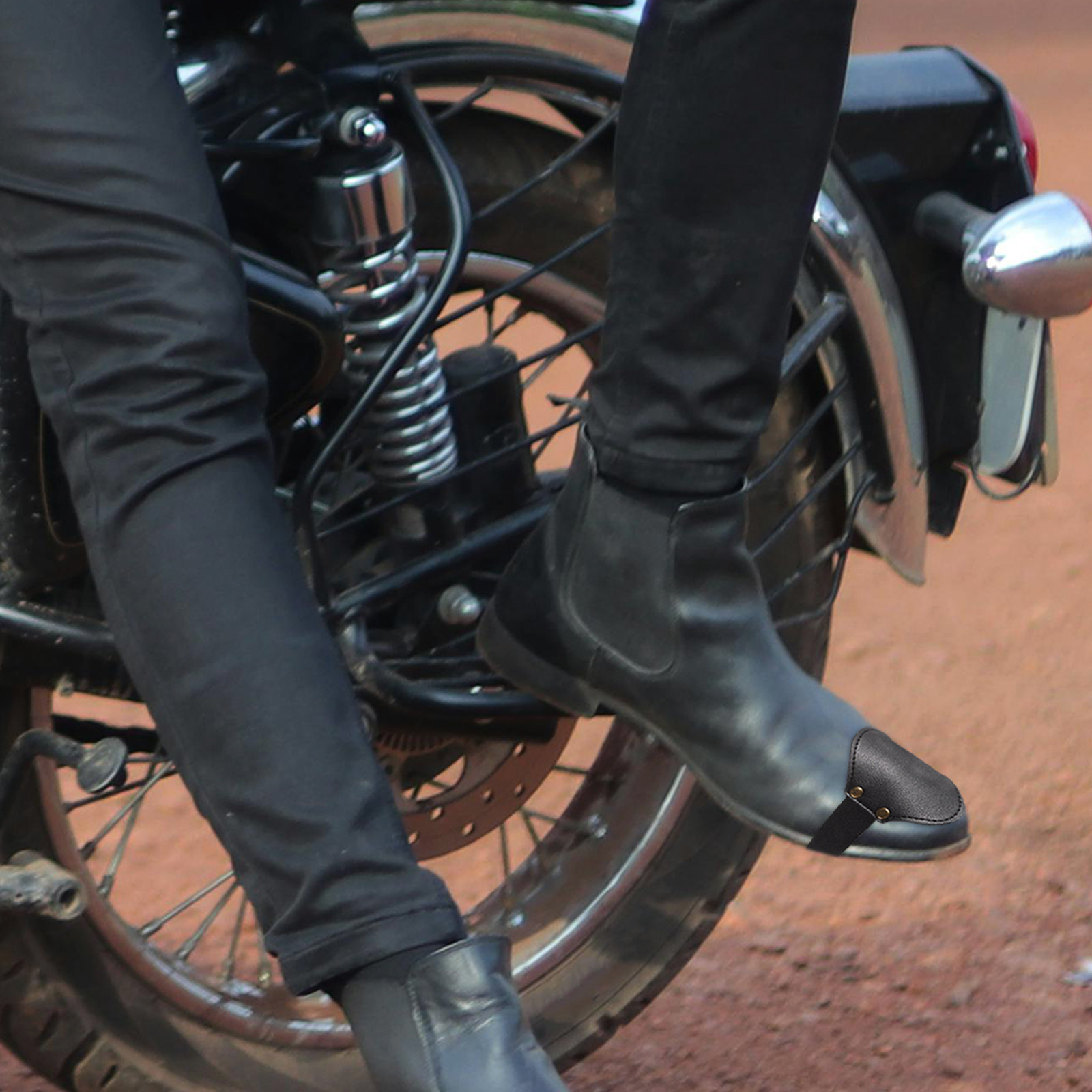 オートバイギアシフトフットプロテクターカバー 防水 軽量 P - Motorcycle Gear Slipping のレビューと価格