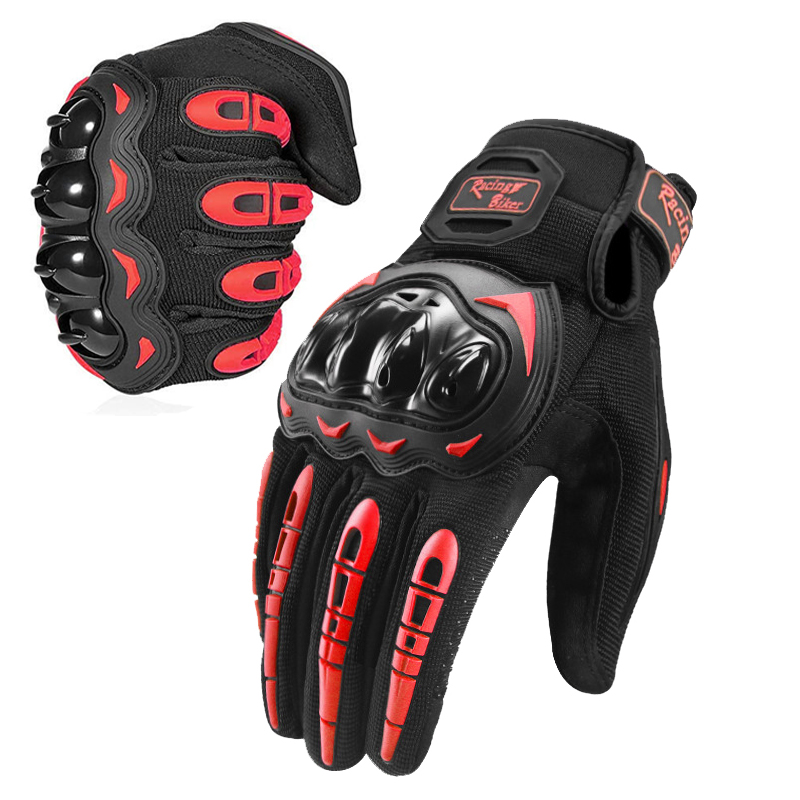 男性夏用オートバイレーシンググローブ通気性青赤モトクロス保護 - Motorcycle Gear Blue のレビューと価格