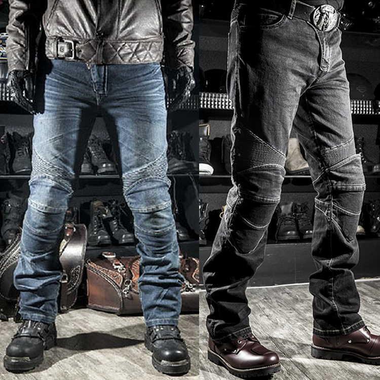 男性用の落下防止保護付きモーターサイクリスト,屋外保護具,4 - Motorcycle Gear Jeans のレビューと価格