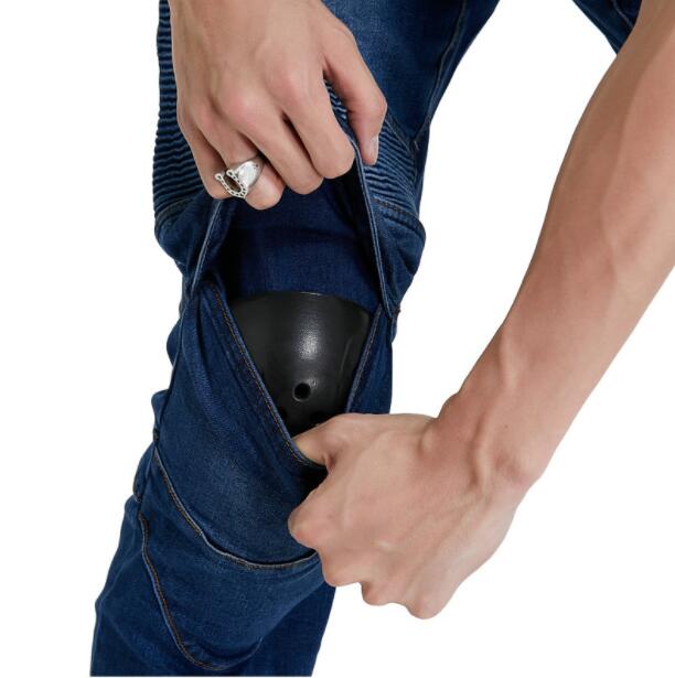 男性用の落下防止保護付きモーターサイクリスト,屋外保護具,4 - Motorcycle Gear Jeans のレビューと価格