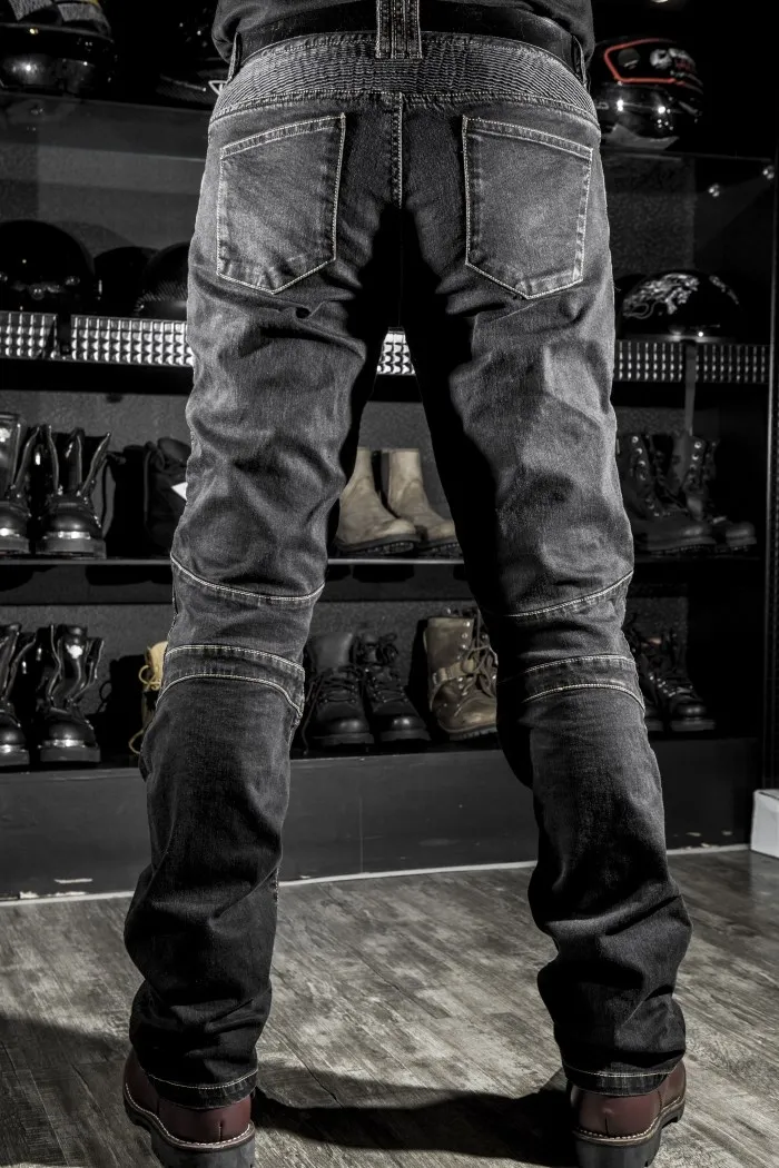オートバイパンツモトジーンズモトジーンズ男性モトクロスパンツ - Motorcycle Gear Jeans のレビューと価格