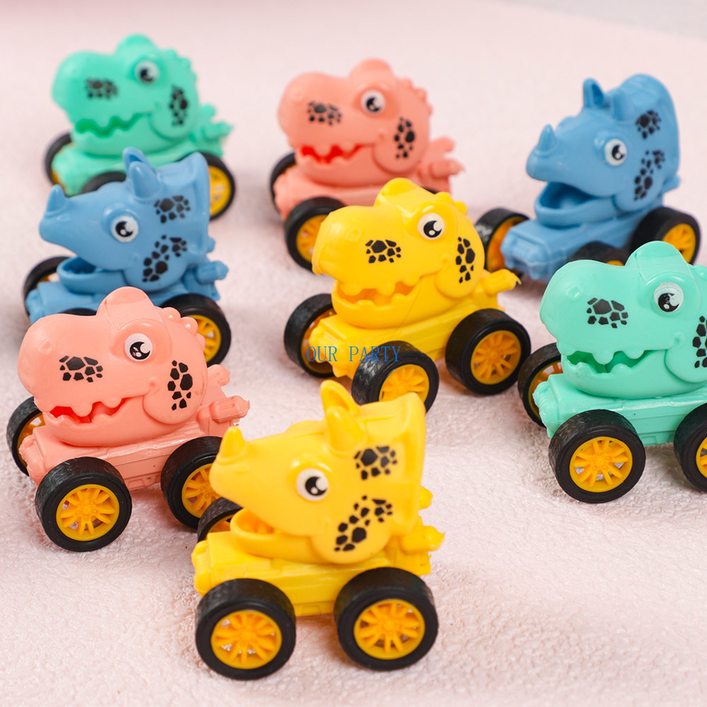 10 個かわいいミニ恐竜プルバック車のおもちゃ子供の誕生日パ - Tail Bag Rack のレビューと価格