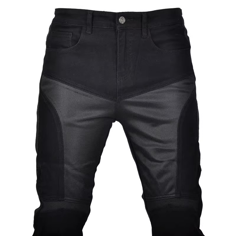 オートバイ用サマーライディングジーンズ,通気性,伸縮性,モト - Motorcycle Gear Jeans のレビューと価格