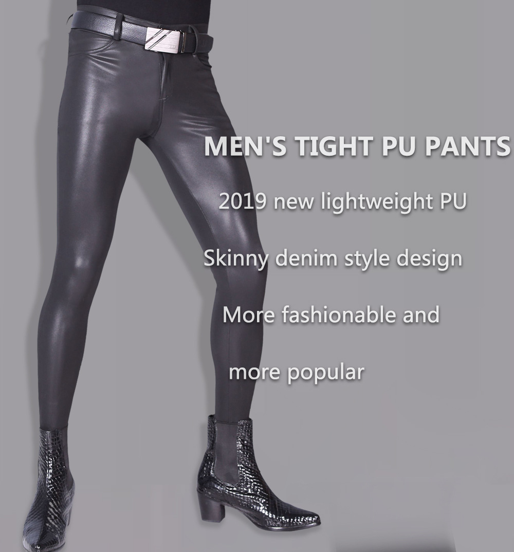 ファッションスキニージーンズセクシーなカジュアルズボン男性ス - Motorcycle Gear Jeans のレビューと価格