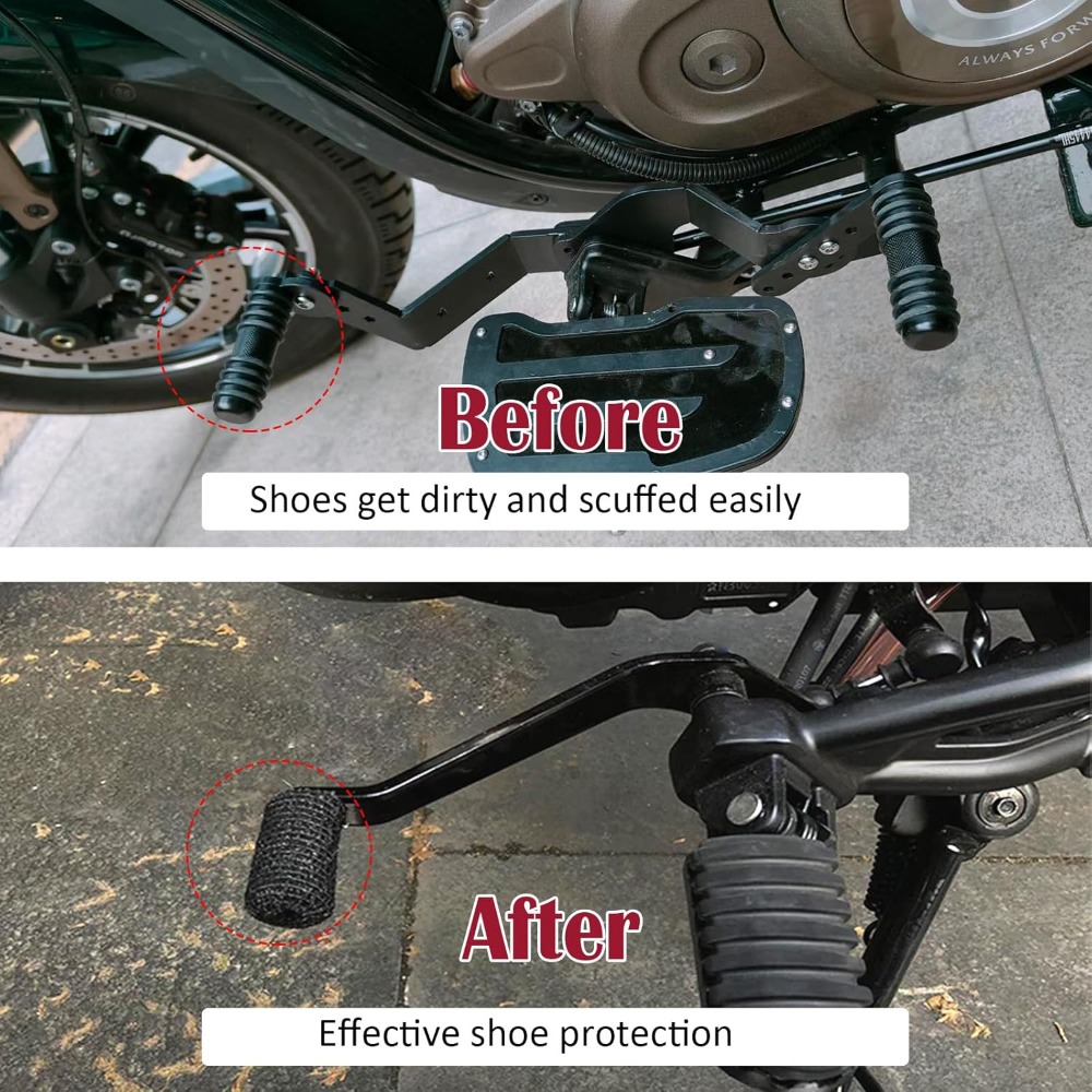オートバイシフターシューズプロテクター調節可能な弾性ストラッ - Motorcycle Gear Slipping のレビューと価格