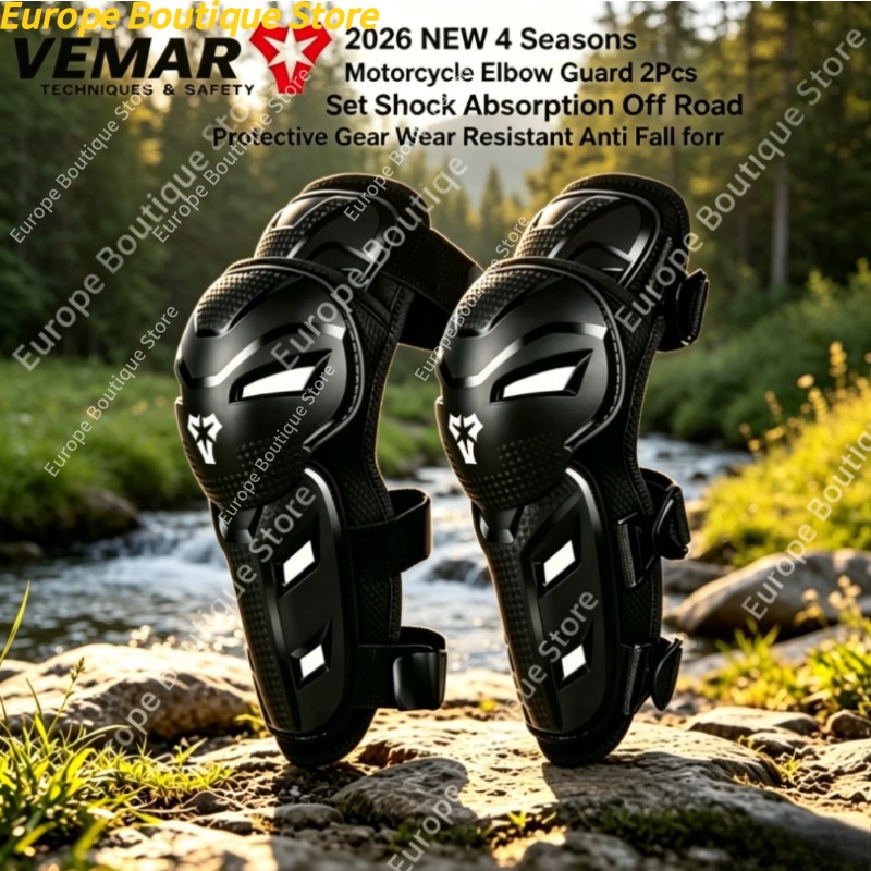 オフロード保護具 2 個 4 シーズンオートバイ肘ガード衝撃 - Motorcycle Wearing Gear のレビューと価格