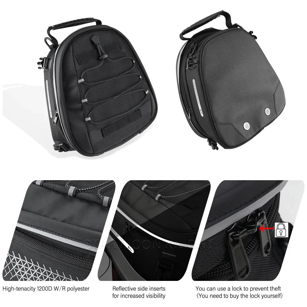 オートバイリアシートバッグ荷物ラックテールバッグ防水トラベル - Tail Bag Rack のレビューと価格