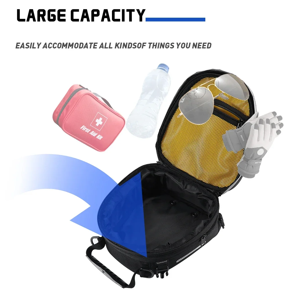オートバイリアシートバッグ荷物ラックテールバッグ防水トラベル - Tail Bag Rack のレビューと価格