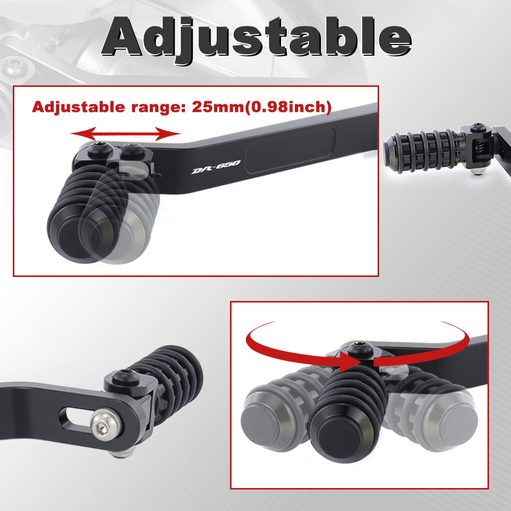 CNCアルミ製シフトレバー オートバイギアレバー 調整可能  - Motorcycle Gear Lever Extender のレビューと価格