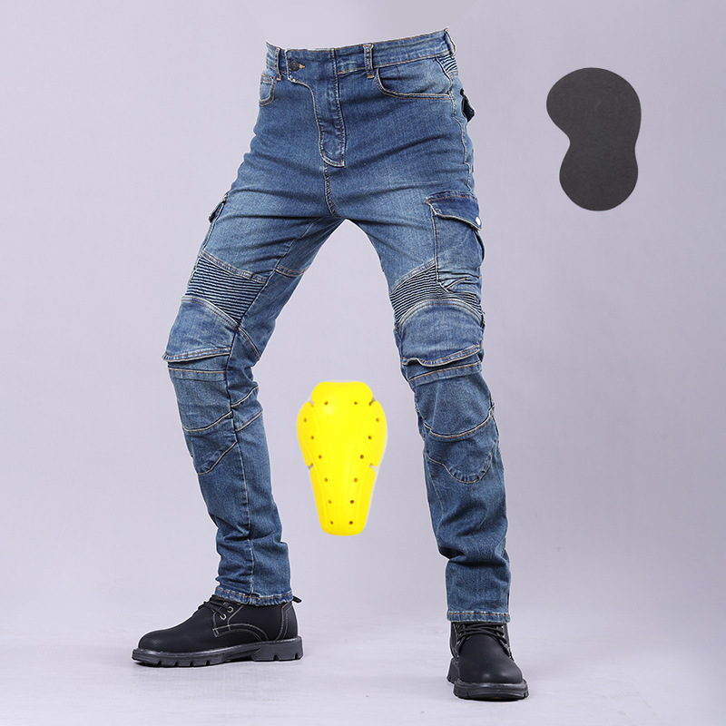 オートバイ用ジーンズ 四季対応 転倒防止 ナイト ロコモティ - Motorcycle Gear Jeans のレビューと価格